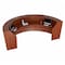 Linea Italia Curved Reception Desk with Counter, 3 Units, 143 inW x 71 inD, Cherry ZUC297 - alternate 2